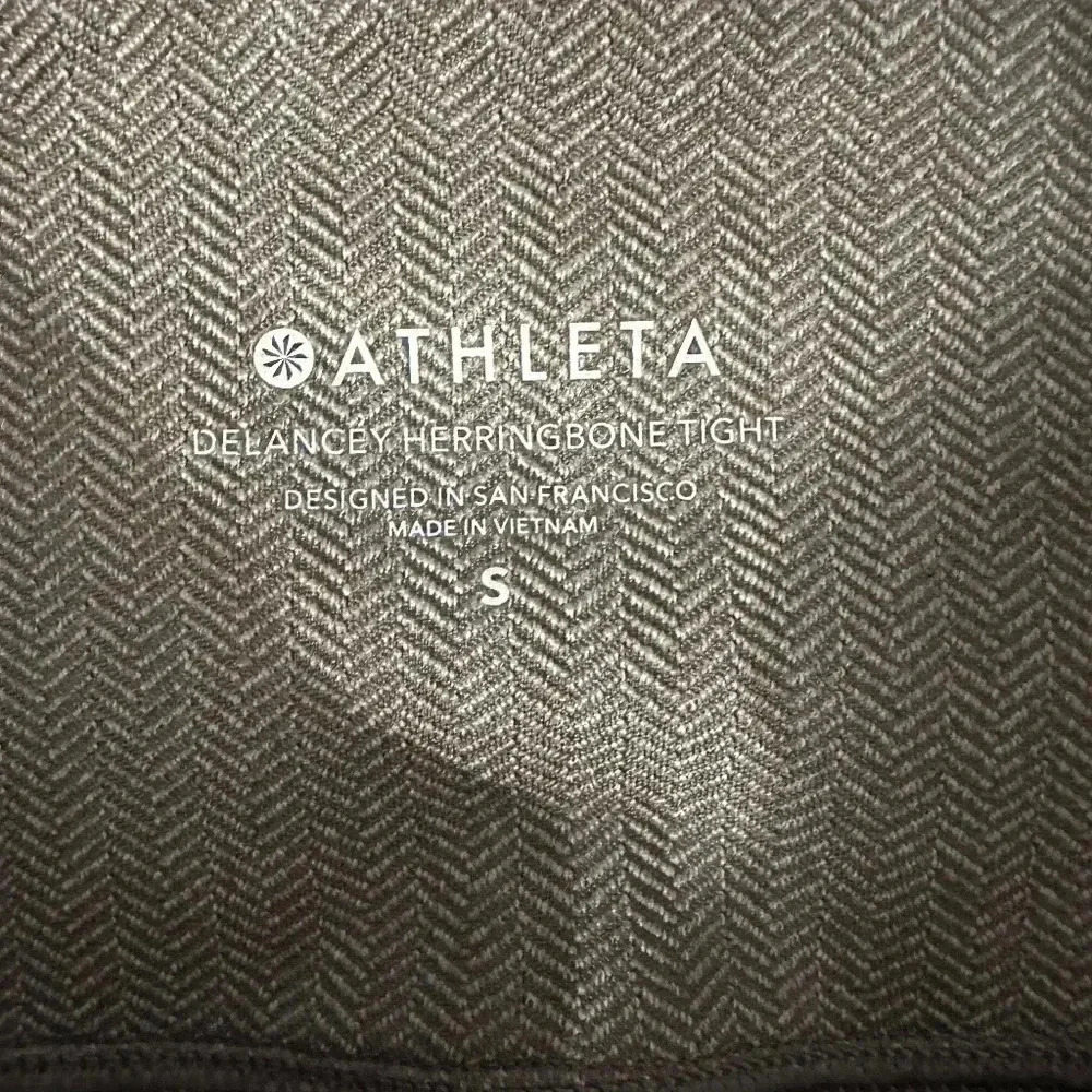 Athleta Delancey Herringbone Tight Women's Size Small Gray - Picture 2 of 6